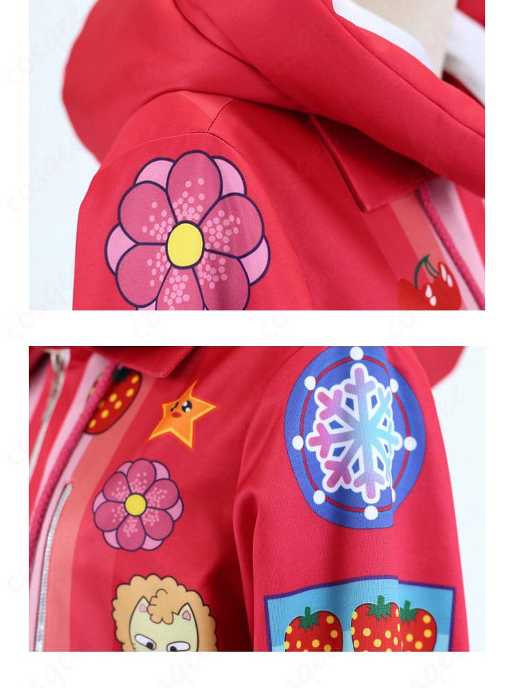 肩の袖装飾のディテール。Dead by Daylightのフェン・ミンのコスプレ衣装の重要な要素。