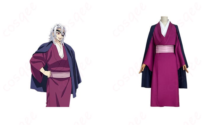 宇髄天元 コスプレ衣装 正面とキャラクターのコラボ写真|高再現度・イベントに最適