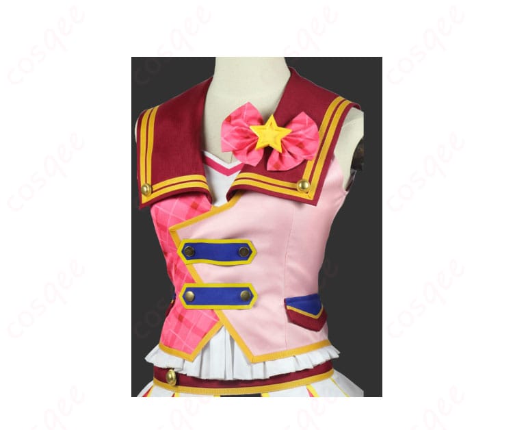 アイカツ!大空あかりのコスプレ衣装の門襟部分のデザイン。華やかな装飾がポイント。