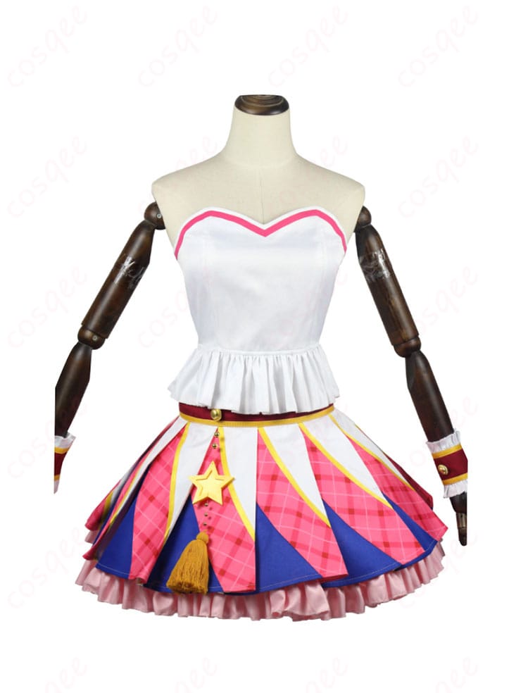 アイカツ!大空あかりのピンクパレードコーデコスプレ衣装内側のディテール。快適で着心地の良い素材。