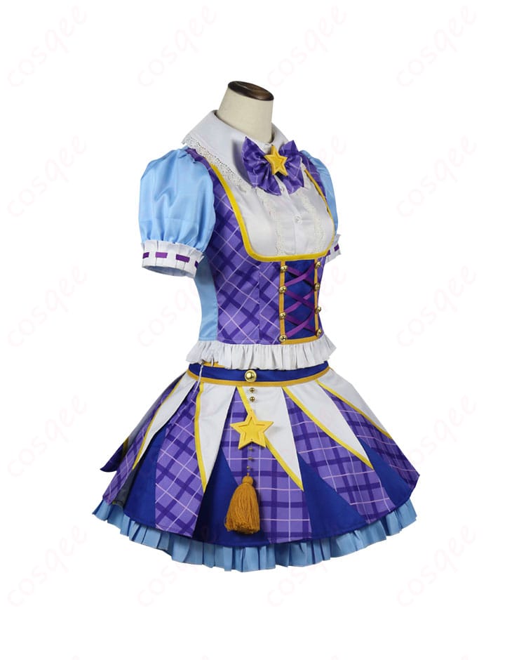 氷上スミレ コスプレ衣装の右側面写真。衣装の美しいラインとディテールがしっかりと表現されている。