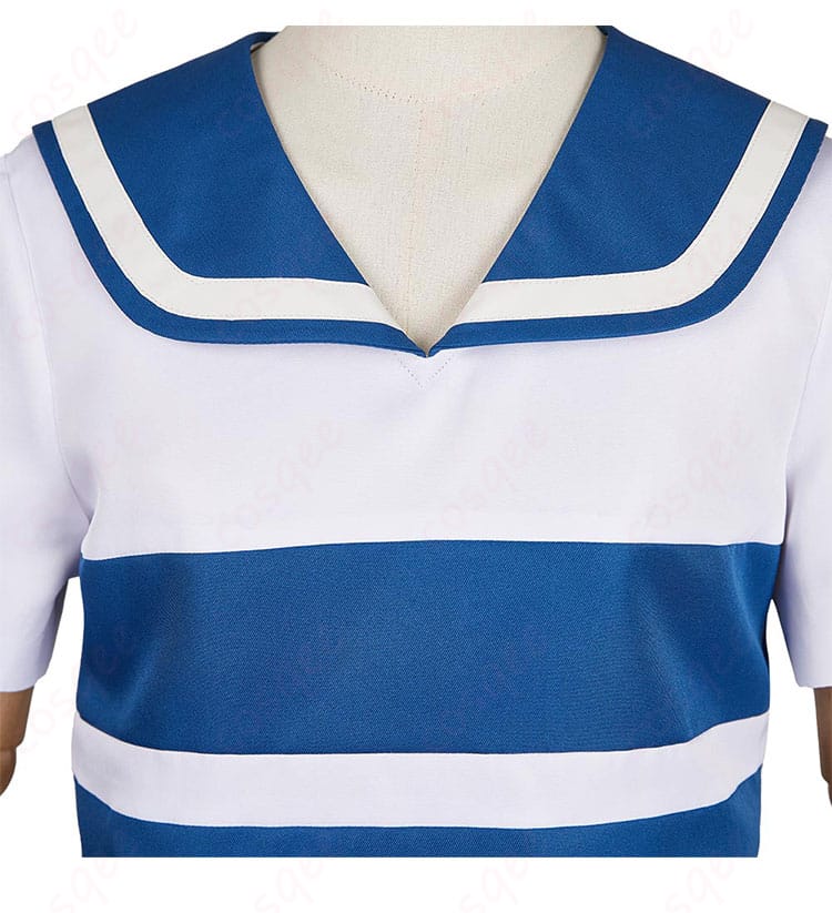 服装の襟の装飾ディテール – ONE PIECEナミファンの少女コスプレ衣装