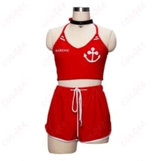 ホロライブの宝鐘マリン三周年水着コスプレ 赤黒マリンで写真映えを狙える一着 - 1枚目の画像（サムネイル）