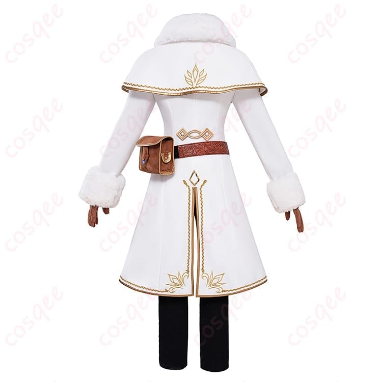 ゼルダの伝説BotW ゼルダ姫の冬服コスプレ 上品シルエットで写真映えも着心地も両立 - 3枚目の画像