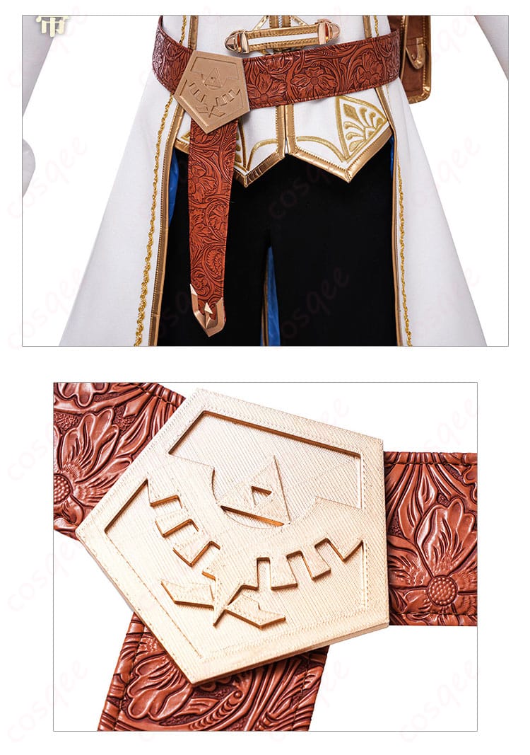 腰帯装飾の細部 – ゼルダ姫の衣装の特徴的な腰帯、精緻な仕上がりです。