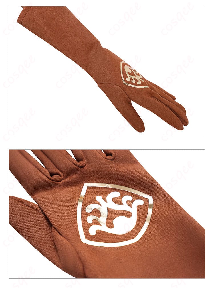 手袋装飾の細部 – ゼルダ姫の手袋部分の華やかなデザイン、細部までこだわりがあります。