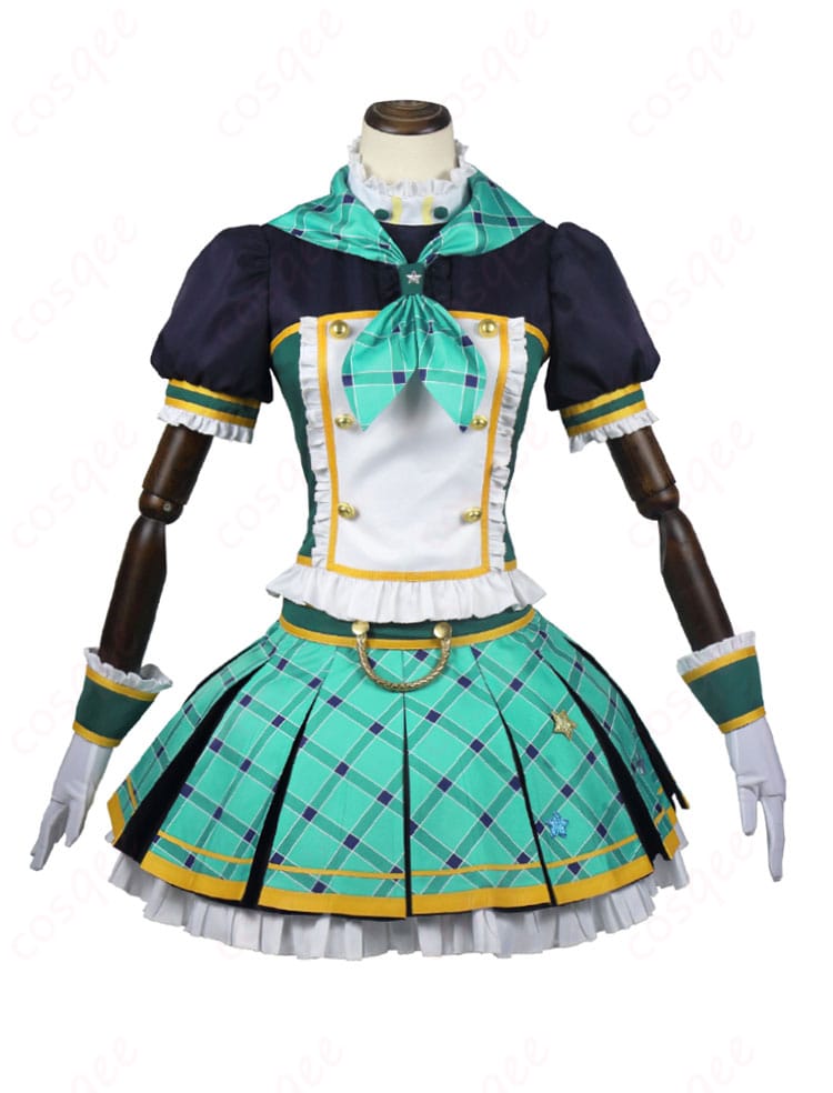 藤堂ユリカ コスプレ衣装 正面図。アイカツオンパレード!の特徴的なデザインを再現。
