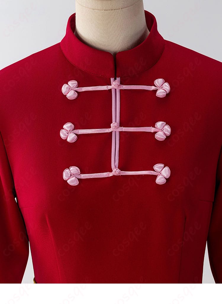 服装の襟装飾詳細 - 神楽 コスプレ衣装 襟の刺繍