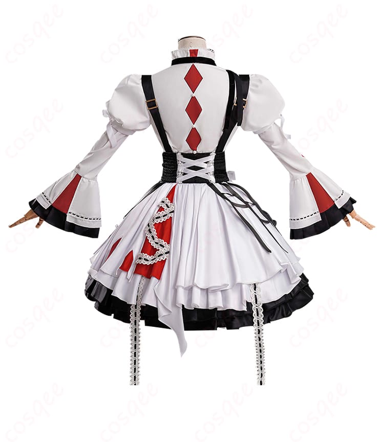 商品背面画像 - 暁山瑞希 コスプレ衣装の背面写真、背中のデザインを強調