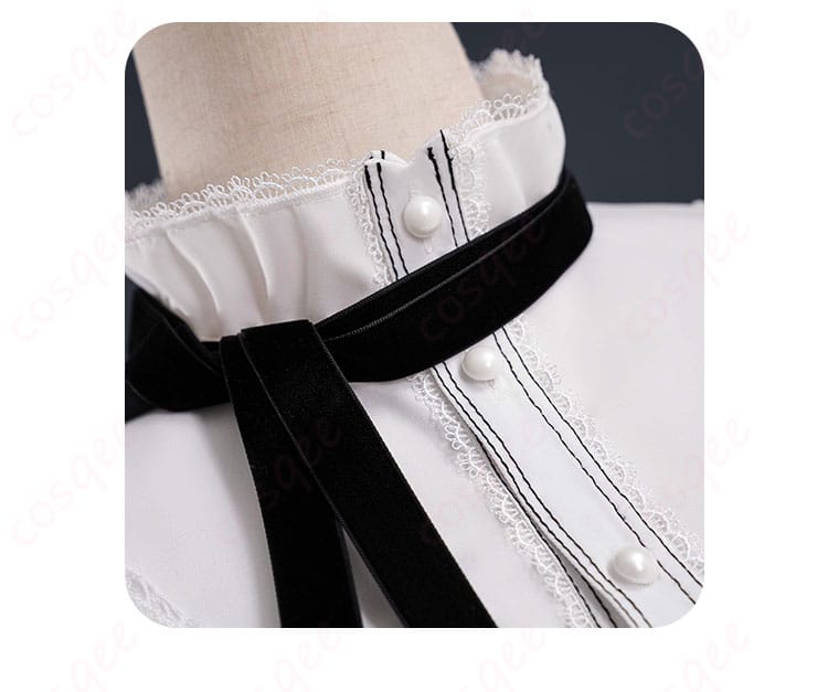 ネックレスの装飾ディテール - 暁山瑞希 コスプレ衣装のネックレス装飾、精巧な仕上げ