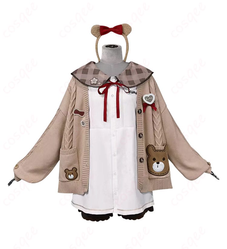 草薙寧々 コスプレ衣装 商品正面画像。コート、トップス、ショートパンツなどが鮮明に表示されています。高品質なコスプレ衣装。