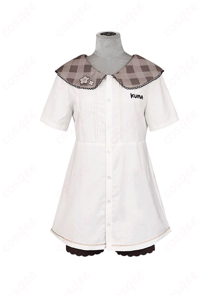 草薙寧々 コスプレ衣装 内搭服の正面詳細画像。トップスのデザインと素材の質感がよくわかります。