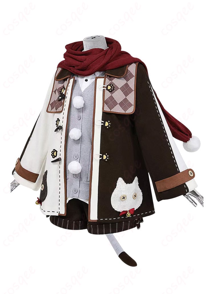 商品側面画像 - 初音ミクWarming Cat冬服コスプレ衣装の側面画像。完璧なフィット感で快適に着用できます。