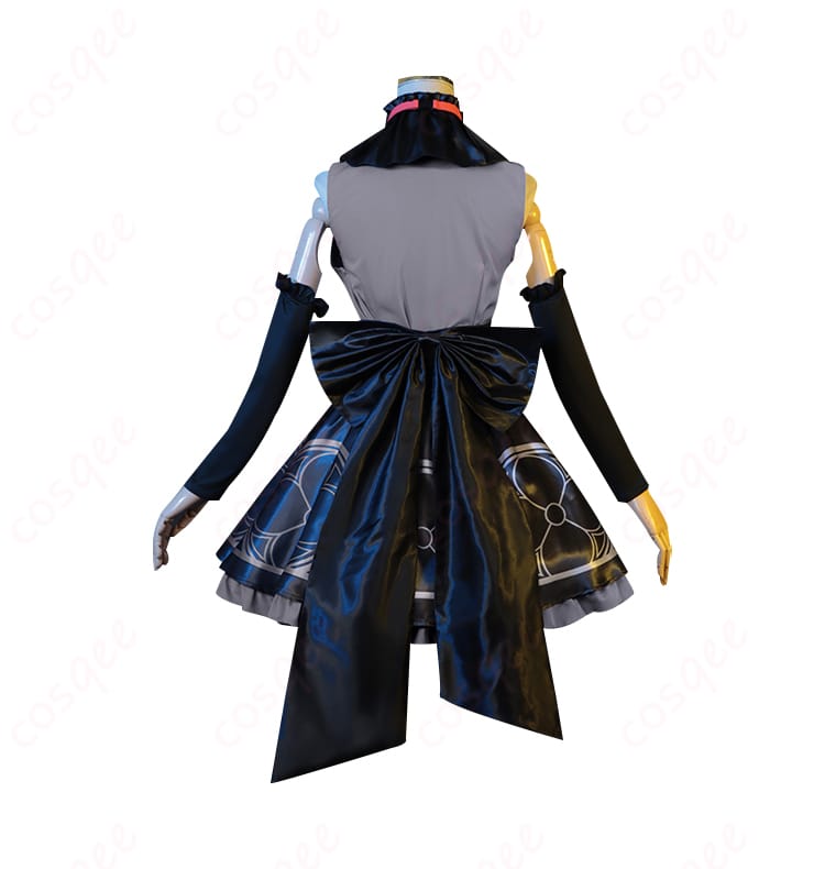 蒼森ミネ アイドル コスプレ衣装 背面の画像。背部の蝶結びとスカートのデザインが特徴的です。