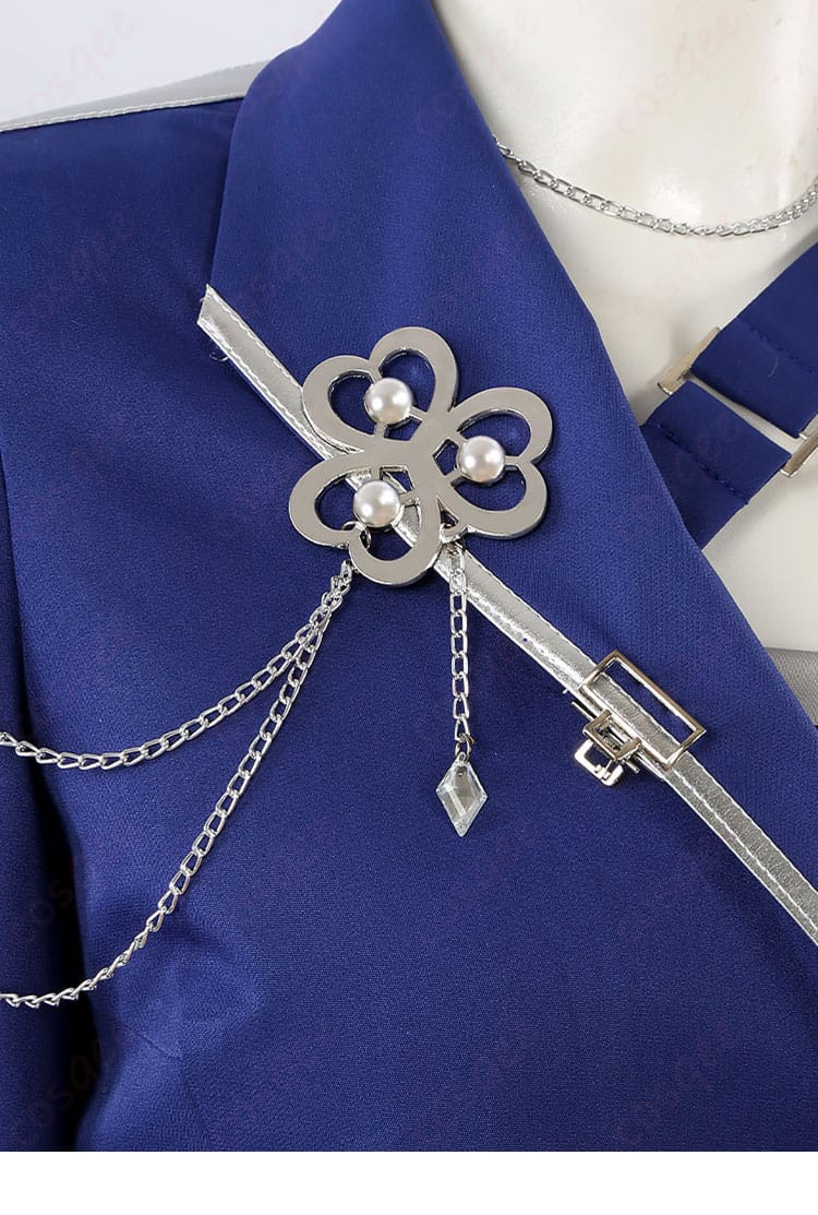 コスプレ衣装の衣領装飾の詳細。プロジェクトセカイ 桃井愛莉の特訓後衣装。