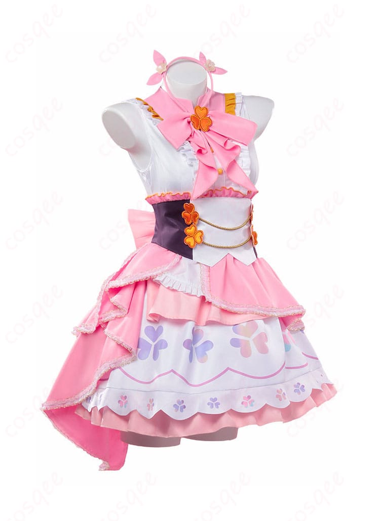 商品側面のコスプレ衣装。桃井愛莉の衣装の細部をチェック。