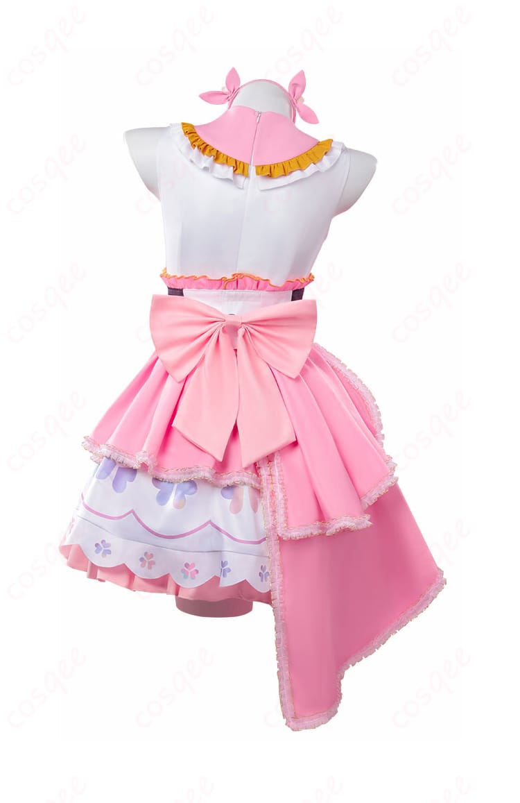 商品背面のコスプレ衣装。プロジェクトセカイ 桃井愛莉の衣装の背面ディテール。