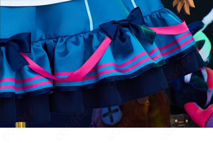 スカート裾装飾細部画像 - 朝比奈まふゆのスカート裾部分。細部の装飾が特徴的で、可愛らしさを引き立てています。