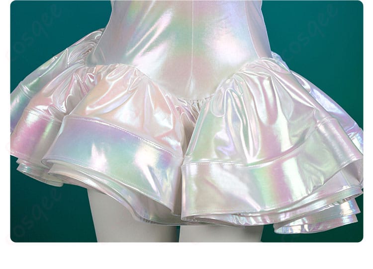 超絶最かわてんしちゃん コスプレ衣装のスカート部分の装飾。動きに合わせて美しく揺れるデザイン。