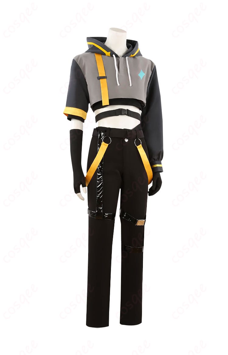 商品側面のコスプレ衣装。着用感とデザインの美しさが際立つ、空(そら)コスプレ衣装の側面画像。