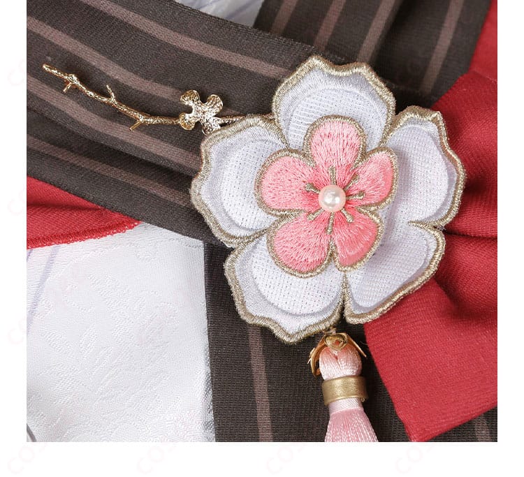 背中の飾りの装飾ディテール – フータオ(胡桃) コスプレ衣装