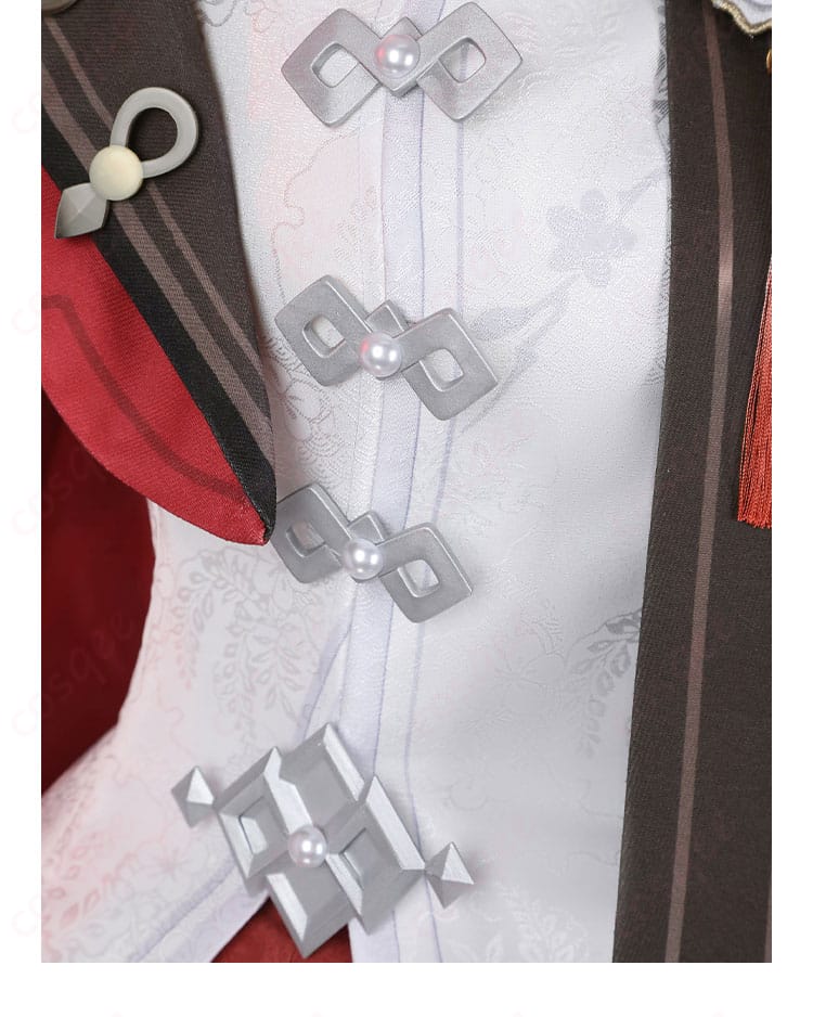 服装の門襟の装飾ディテール – 原神 コスプレ衣装