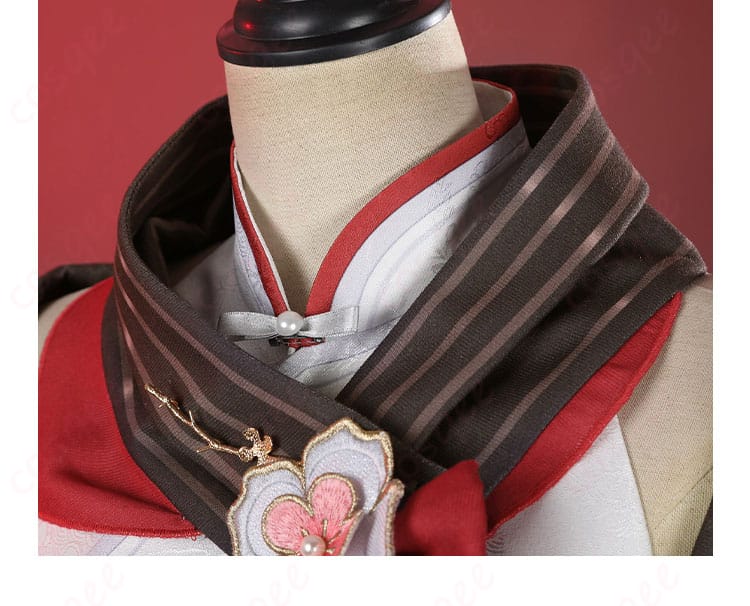 服装の襟の装飾ディテール – フータオ(胡桃) コスプレ衣装