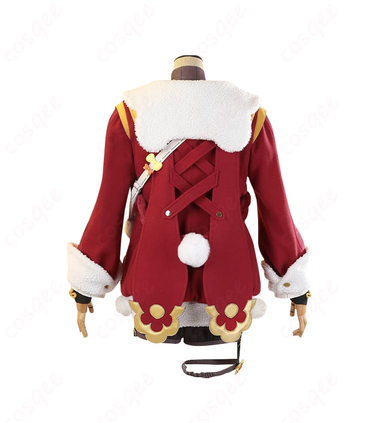 「原神 香菱(シャンリン)」のコスプレ衣装背面画像。背中のデザインとディテールが鮮明に見える。