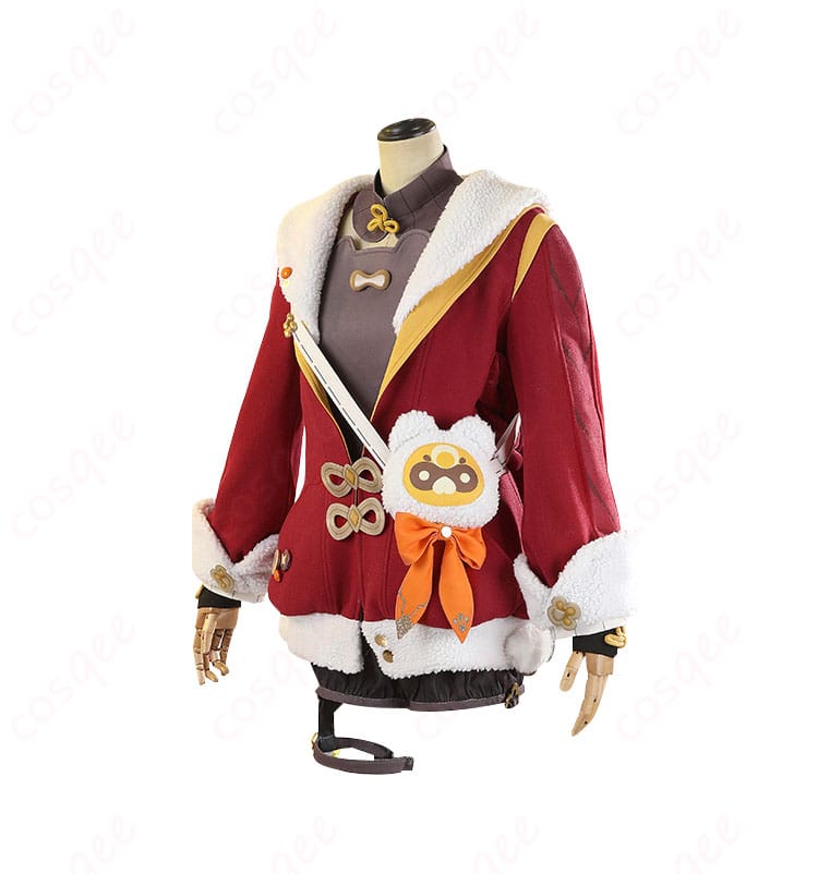 「原神 香菱(シャンリン)」コスプレ衣装の側面画像。衣装のシルエットとフィット感がわかりやすい。