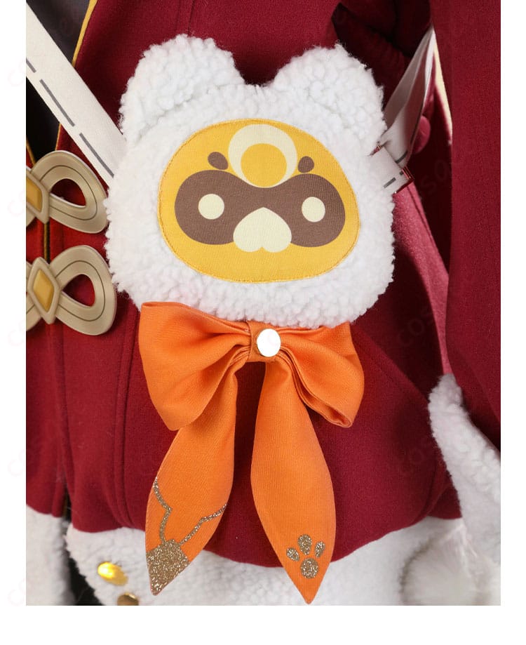 「原神 香菱(シャンリン)」コスプレ衣装の腰部分の装飾。エレガントで華やかなアクセントが魅力的。