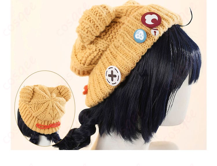 「原神 香菱(シャンリン)」コスプレ衣装の帽子の装飾ディテール。細かい装飾がキャラクターの魅力を引き立てる。