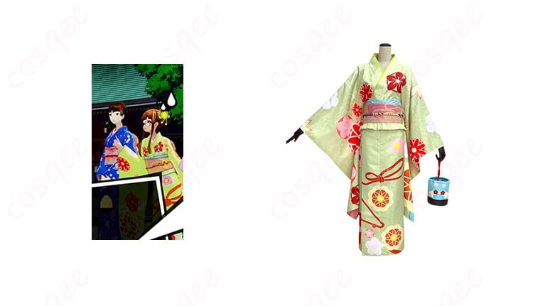 商品正面とキャラクターの合成画像 - ペルソナ5 ザ・ロイヤル 佐倉双葉のコスプレ衣装の正面ビュー