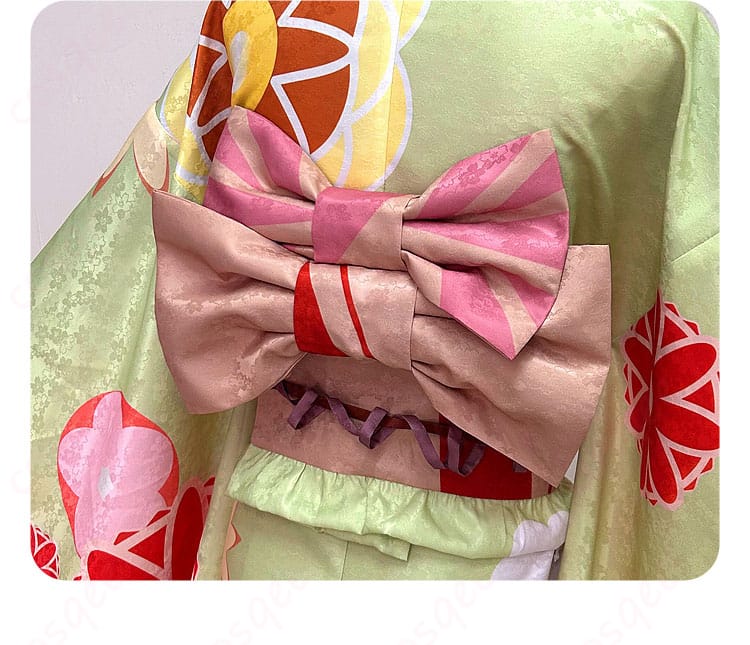 腰の蝶結びバックアクセサリーの詳細画像 - 佐倉双葉コスプレ衣装の腰部分の蝶結び装飾