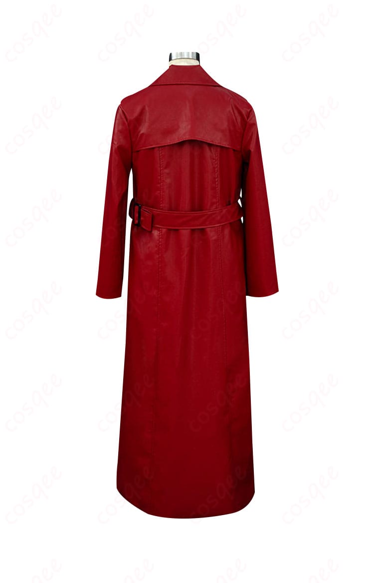 商品背面画像:コスプレ衣装「赤い傘の男」の背面画像。忠実なデザインと美しい仕上がり。イベントや撮影に最適です。