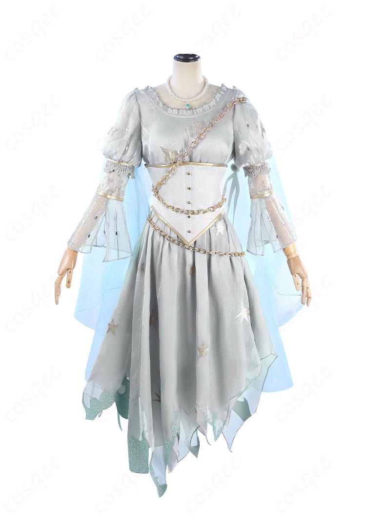 商品正面のコスプレ衣装画像。宇宙の魔女バージョンの詳細が見える。