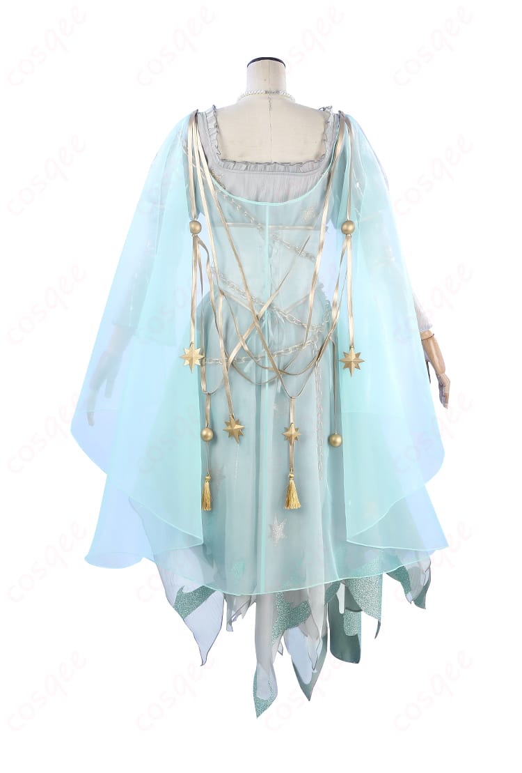 商品背面のコスプレ衣装画像。宇宙の魔女衣装の背面デザインを確認できます。