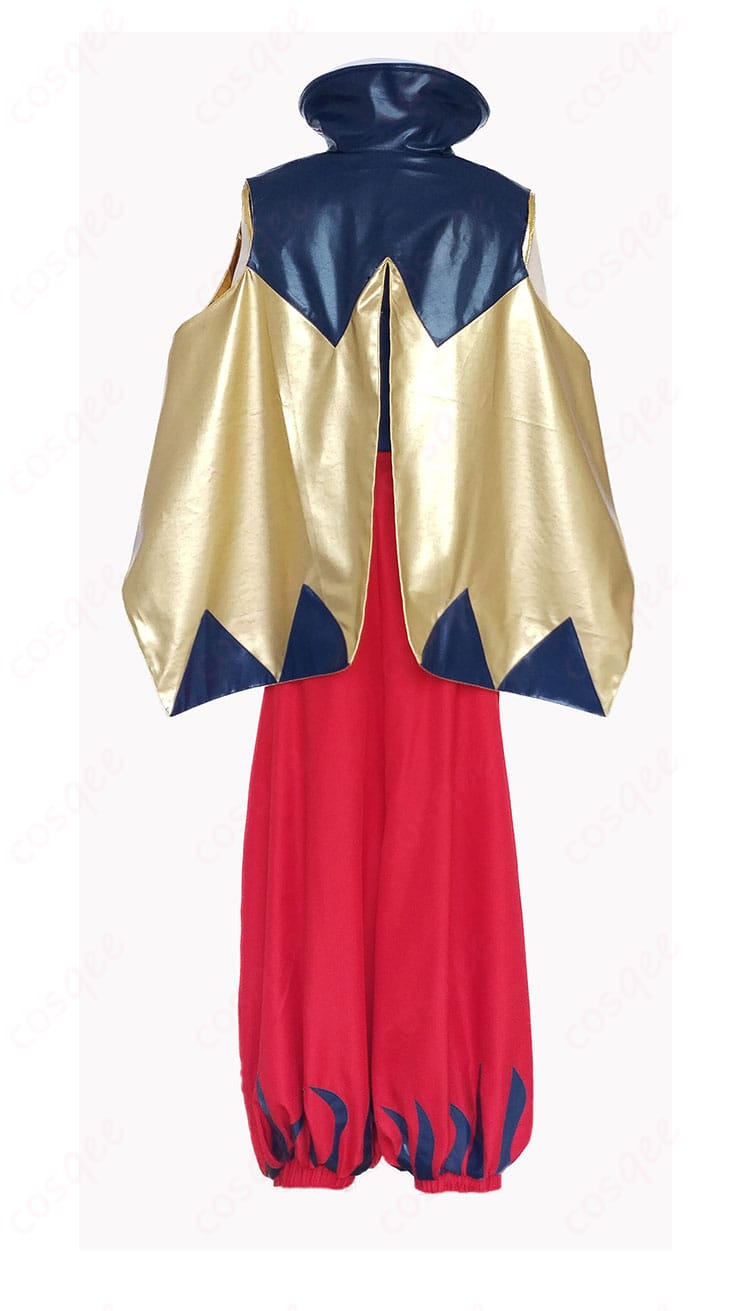Fate/Grand Order ギルガメッシュ キャスター コスプレ衣装 背面の詳細画像。背中のデザインと美しい刺繍が特徴。