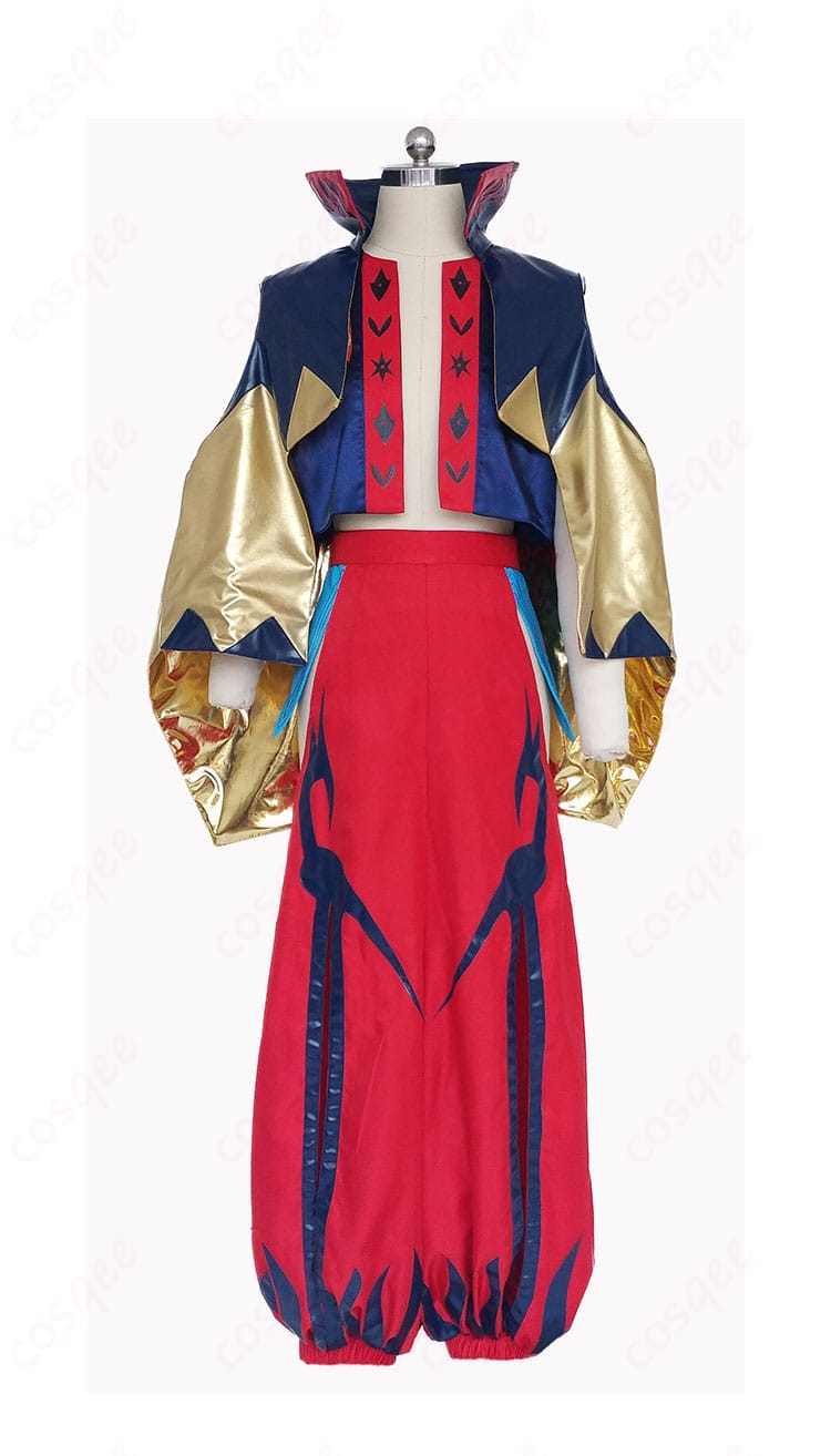 Fate/Grand Order ギルガメッシュ キャスター コスプレ衣装 正面の詳細画像。魔術師クラスの衣装、精緻なデザインと高品質な仕上がり。