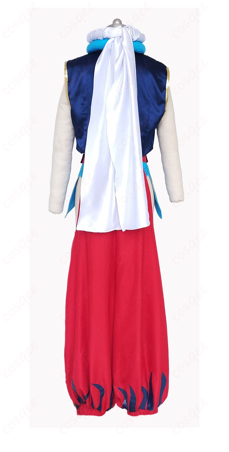 Fate/Grand Order ギルガメッシュ キャスター コスプレ衣装 背面の細部。背中の高級感溢れる刺繍とデザイン。