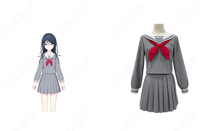 プロジェクトセカイ 宮益坂女子学園 セーラー服 コスプレ衣装 正面とキャラクターの組み合わせ、コスプレ通販で人気!
