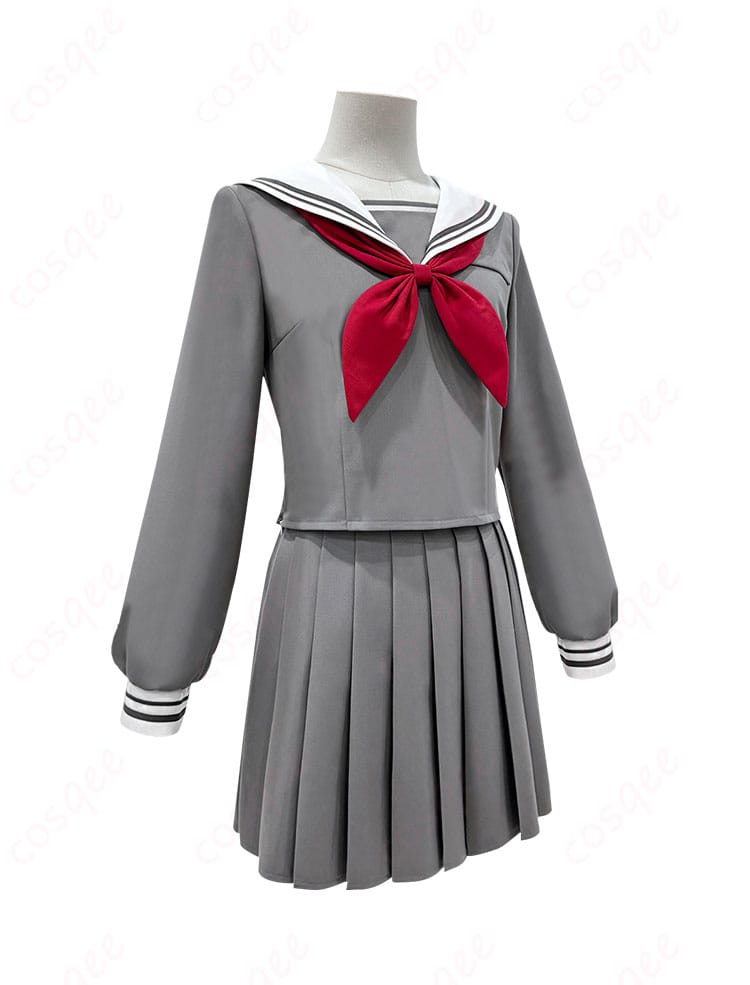 プロジェクトセカイ 宮益坂女子学園 セーラー服 コスプレ衣装 右側から見た詳細デザイン、品質に自信あり