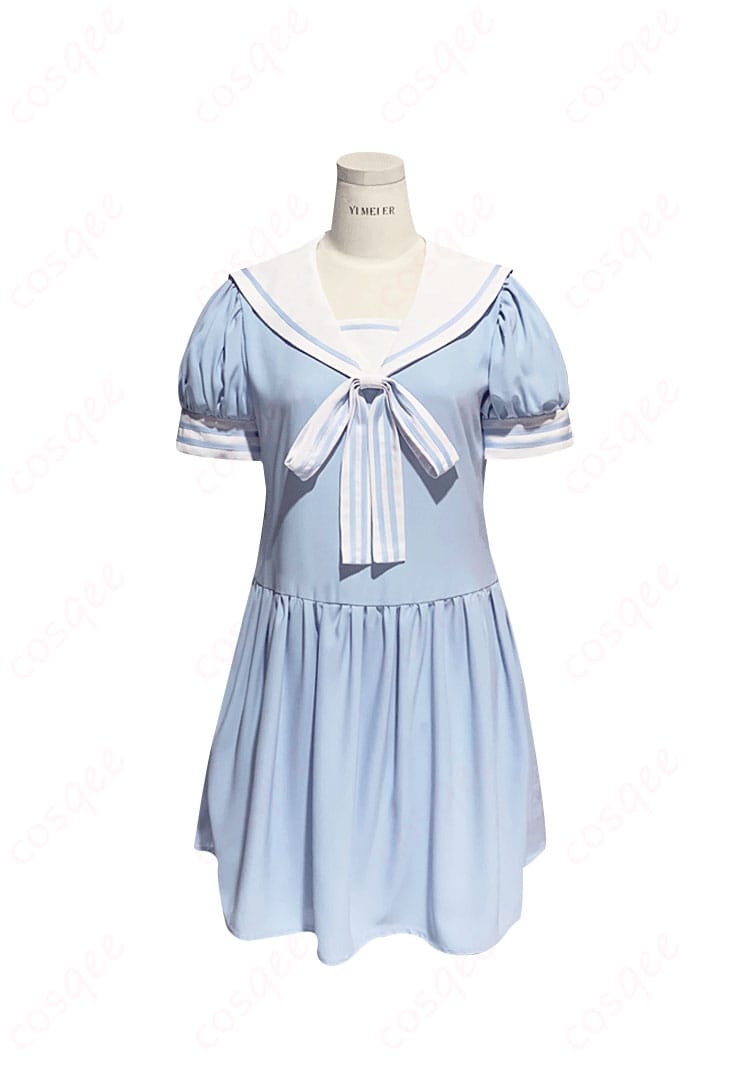 カードキャプターさくら 木之本桜 コスプレ衣装の正面画像。高品質な私服ワンピース、忠実再現でファン必見!