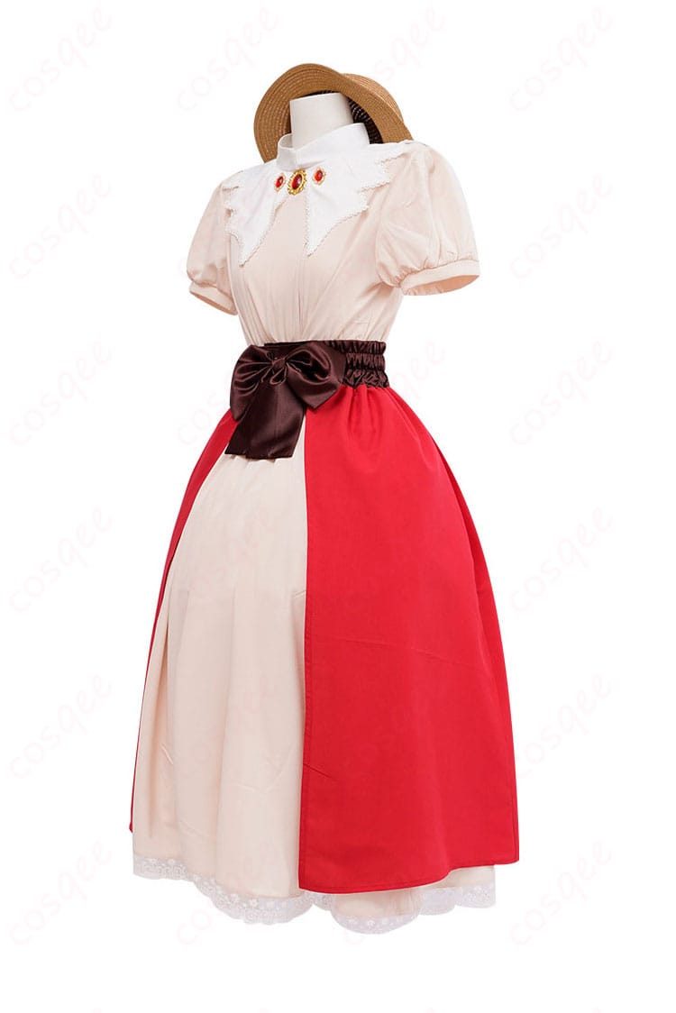 商品側面図: 木之本桜コスプレ衣装の側面。私服デザインと細部のディテール。