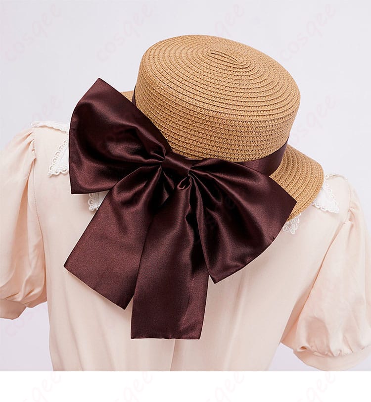 帽子装飾細節図: 木之本桜コスプレ衣装に付属する帽子の装飾。完璧なコスプレ体験に必要なアイテム。