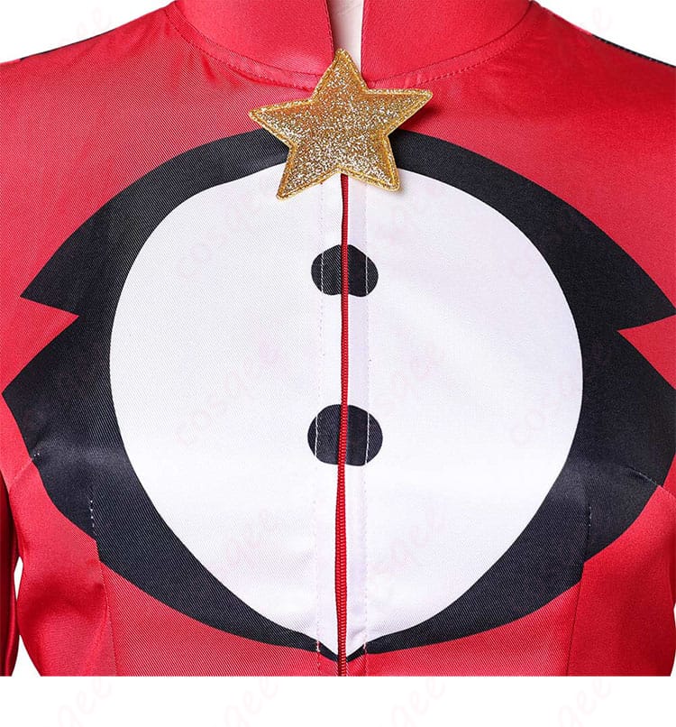 衣襟の装飾細部の画像。キャラクターのデザインが忠実に再現されています。