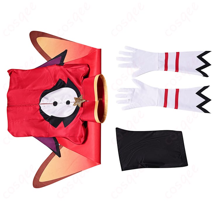 セット内容を示した画像。コスプレ衣装の全アイテムが完璧に揃っています。