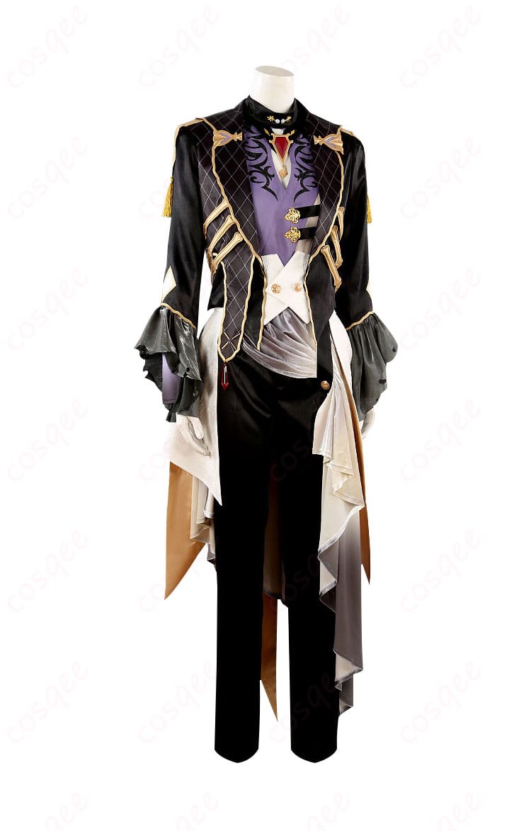 あんさんぶるスターズ!! 朔間凛月 衣装の詳細写真。刺繍やアクセサリーの細部まで美しく再現。