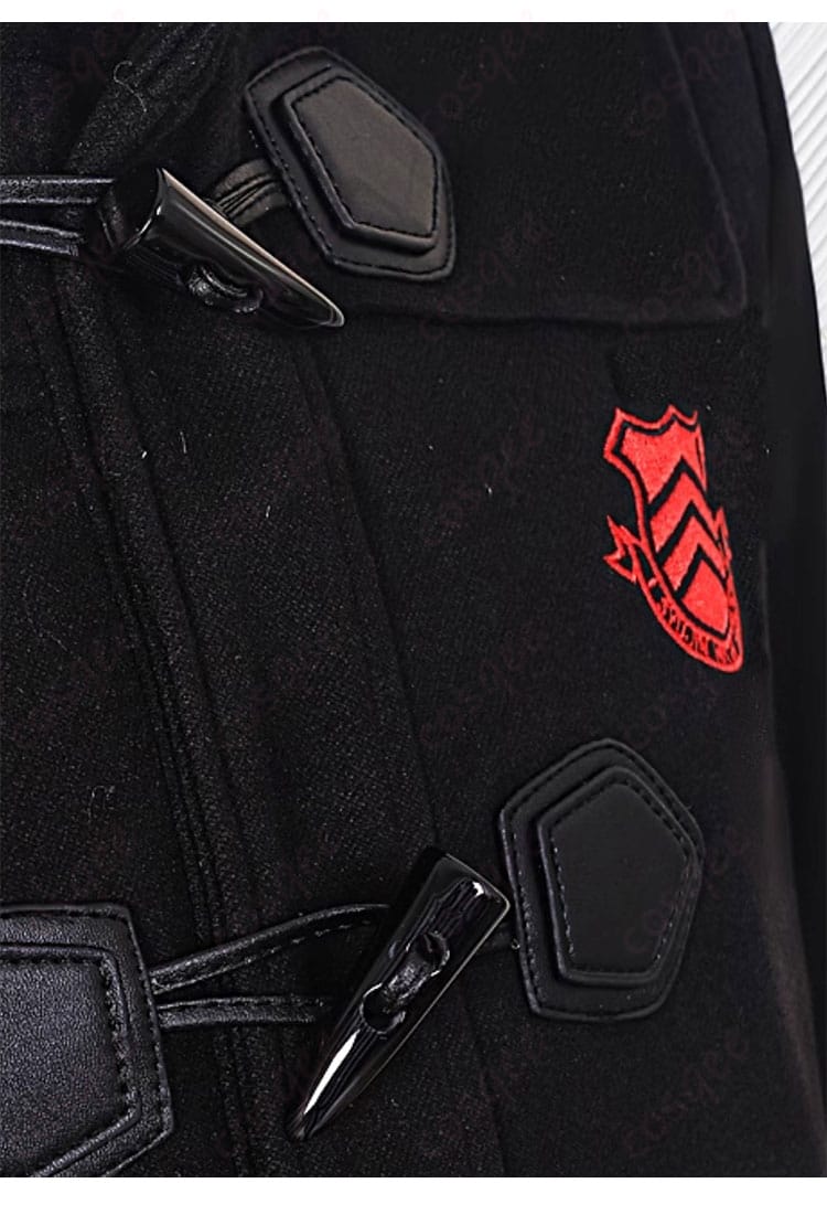 雨宮蓮 冬服コスプレ衣装の門襟系扣装飾ディテール画像