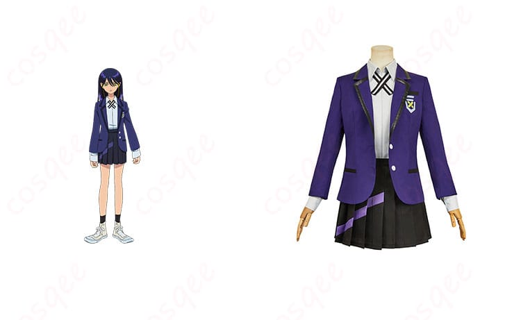 機動戦士ガンダム Gのレコンギスタ ニャアン コスプレ衣装 正面とキャラクターとの組み合わせ、コスプレ衣装のディテールが確認できます。