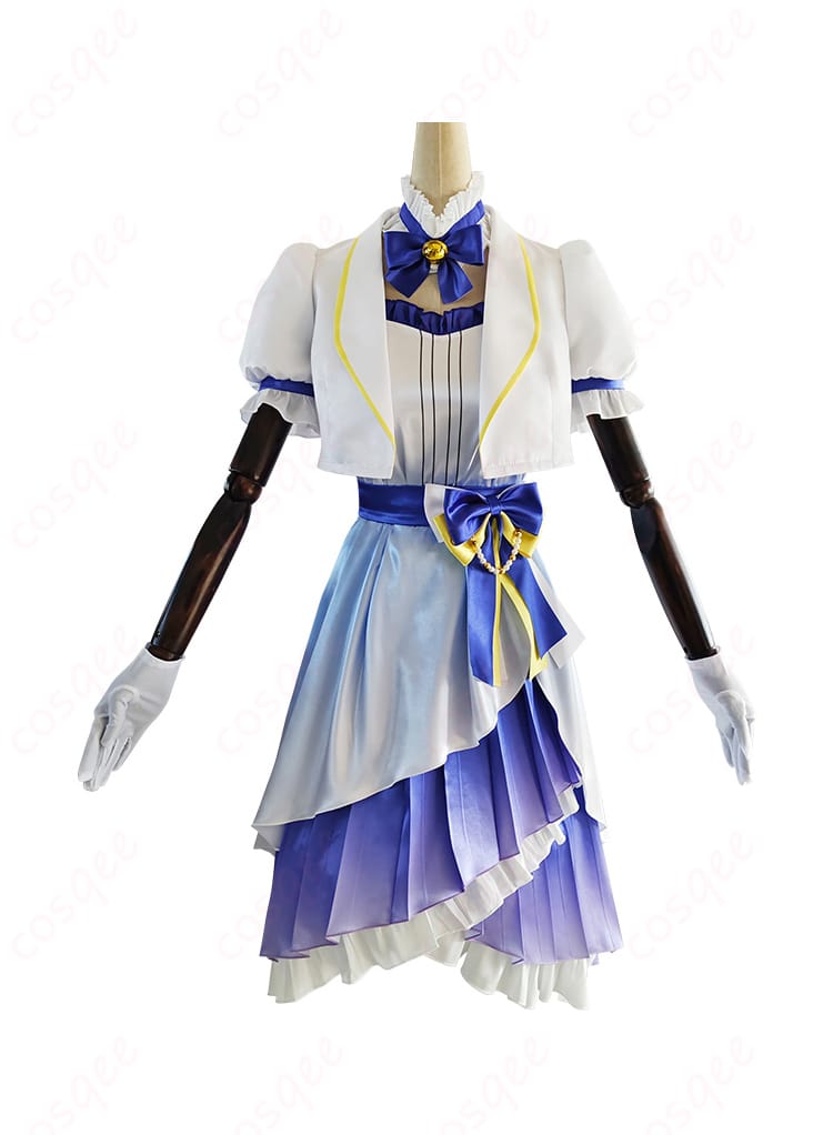 ラブライブ!サンシャイン!! 国木田花丸 コスプレ衣装の正面装飾詳細。細部まで忠実に再現されており、衣装のクオリティが際立っています。